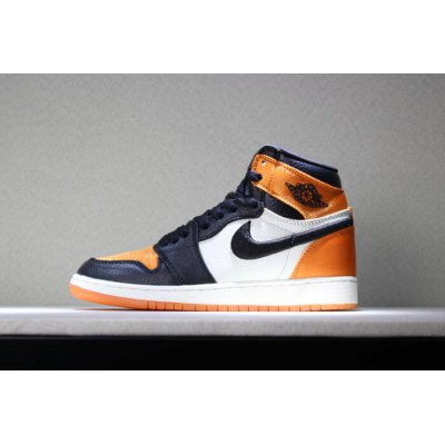 Men's and Women's Air Jordan 1 Satin "Shattered Backboard" Black