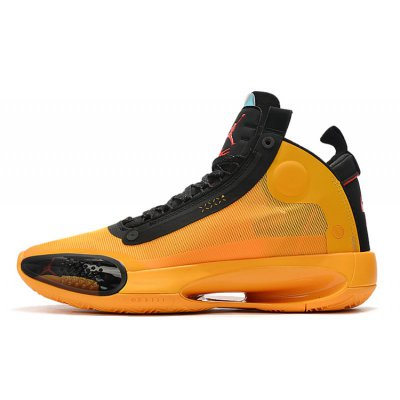2020 Air Jordan 34 "Melo Pack" Yellow/Black-Red For Sale