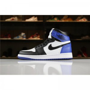 Mens Air Jordan 1 Retro High OG Summit White/Black-Blue Moon Bas