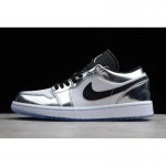 2019 Air Jordan 1 Low "Pass The Torch" Chrome/White-Turbo Green-