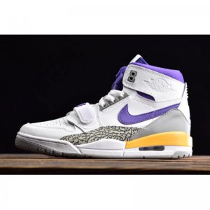 Air Jordan Legacy 312 "Lakers" White/Field Purple-Amarillo AV392
