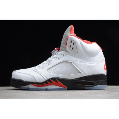 2020 Air Jordan 5 "Fire Red" White/Fire Red-Black DA1911-102