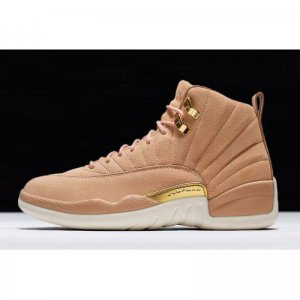 Air Jordan 12 GS Vachetta Tan/Metallic Gold-Sail AO6068-203
