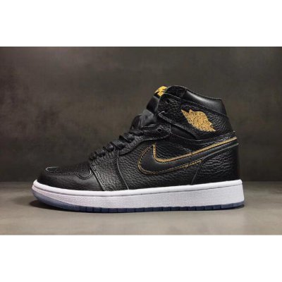 All-Star Air Jordan 1 High OG "Los Angeles" Black/Metallic Gold-
