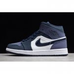 2020 Air Jordan 1 Mid Obsidian/Sanded Purple-White 554724-445