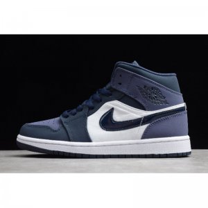 2020 Air Jordan 1 Mid Obsidian/Sanded Purple-White 554724-445