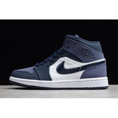 2020 Air Jordan 1 Mid Obsidian/Sanded Purple-White 554724-445