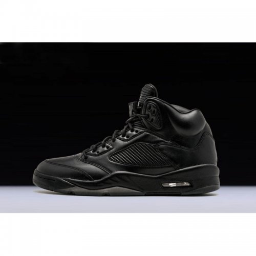 New Air Jordan 5 Premium "Flight Jacket" Black/Black/Black 88143