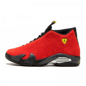 2020 Air Jordan 14 "Ferrari" Chilling Red/Black-Vibrant Yellow 6