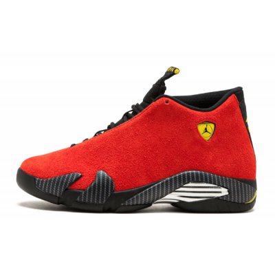 2020 Air Jordan 14 "Ferrari" Chilling Red/Black-Vibrant Yellow 6
