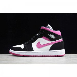 2020 Air Jordan 1 Mid Black/Pink-White BQ6472-005