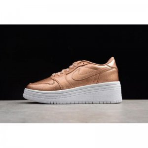 Women's Air Jordan 1 Low GS Lifted Metallic Red Bronze/Sail AO13