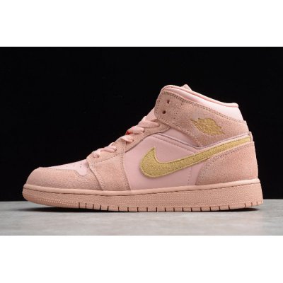 2020 Air Jordan 1 Mid "Coral Gold" 852542-600