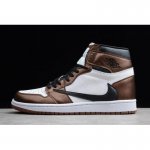 2019 Travis Scott x Air Jordan 1 High OG Bronze/Black-White For