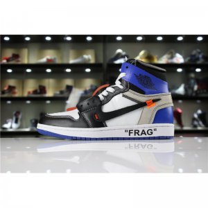 Off-White x Fragment Design Air Jordan 1 Custom White/Sport Roya
