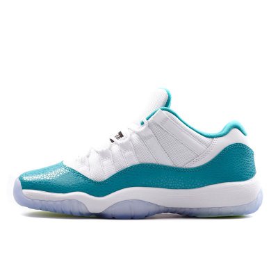 Air Jordan 11 Low "Aqua" White/Turbo Green-Volt Ice-Black 580521
