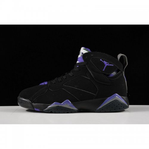 2020 Air Jordan 7 "Ray Allen" Black/Fierce Purple-Dark Steel Gre