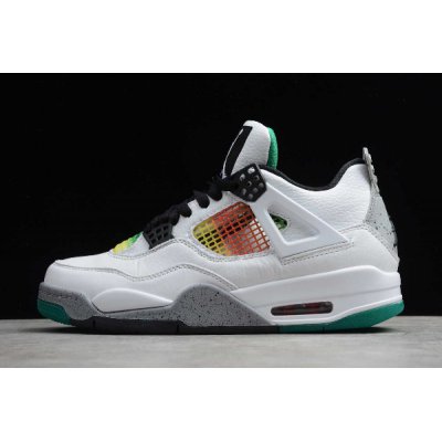 2020 Air Jordan 4 "Rasta" White/University Red-Lucid Green-Black