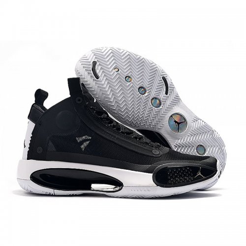 2020 Air Jordan 34 GS "Eclipse" Black/White For Sale