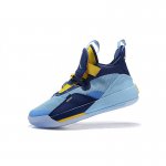 Air Jordan 33 XXXIII Mint Green/Navy Blue-Yellow For Sale