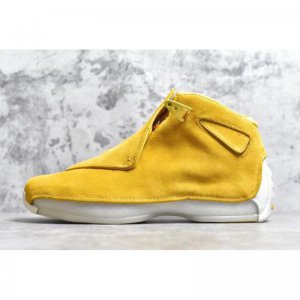 Air Jordan 18 "Yellow Suede" Yellow Ochre/Sail AA2494-701