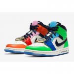 2020 Melody Ehsani x Air Jordan 1 Mid "Fearless" White/Black/Hal