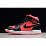 2020 Air Jordan 1 Mid "Hot Punch" Patent Leather BQ6472-600