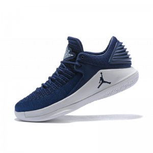 New Air Jordan 32 Low Midnight Navy/White Men's Basketball Shoes