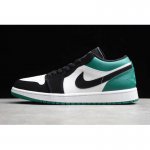 2019 Wmns Air Jordan 1 Low "Mystic Green" White/Black-Mystic Gre