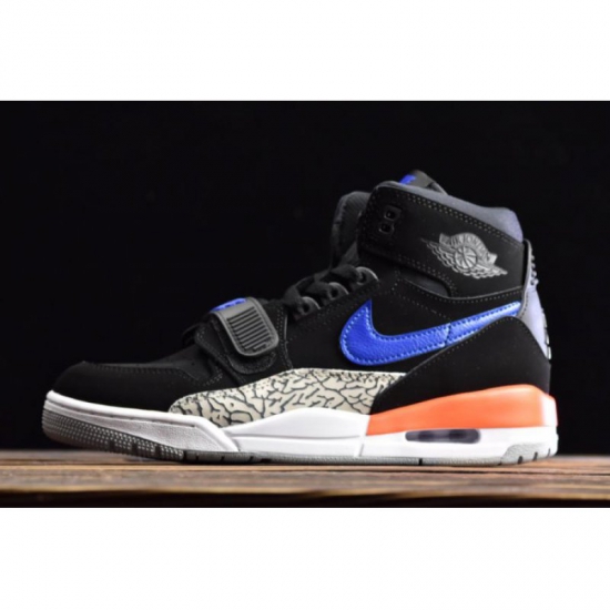 Air Jordan Legacy 312 "Knicks" Black/Rush Blue-Brilliant Orange - Click Image to Close