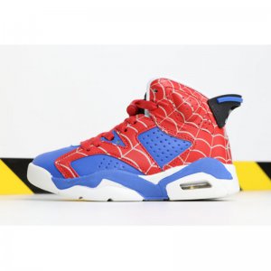 Kid's Air Jordan 6 "Spider-Man" Red/Blue-White For Sale