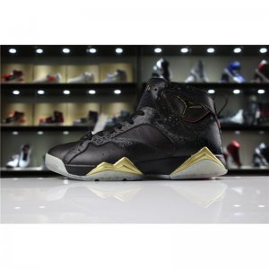 Cheap Mens Air Jordan 7 "Doernbecher" Black Gold For Sale