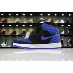 Air Jordan 1 Retro High Flyknit "Royal" Black/Game Royal-White 9