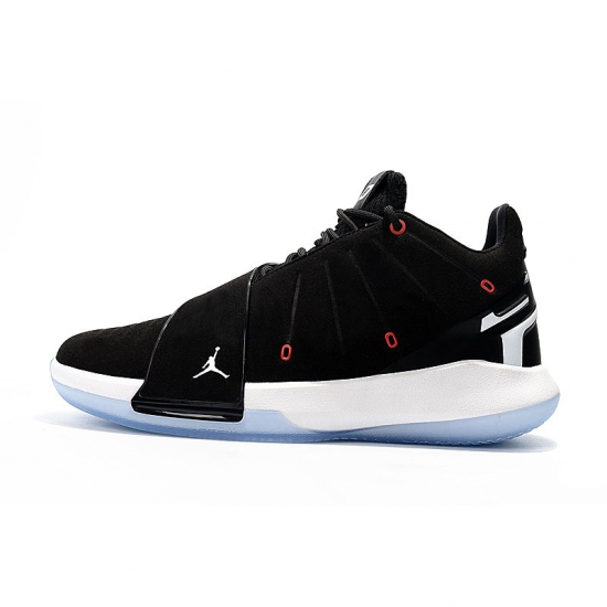 Men's Jordan CP3.XI Chris Paul Black/White-Red Basketball Shoes - Click Image to Close