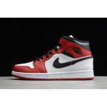 2020 Air Jordan 1 Mid White/Red-Black 554724-173