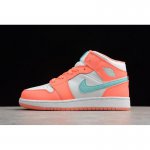 2018 Air Jordan 1 Mid GS "Crimson Pulse" 555112-814 For Sale