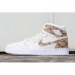 Air Jordan 1 High Premium "Snakeskin" Phantom/White AH7389-004