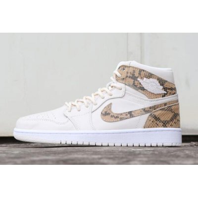 Air Jordan 1 High Premium "Snakeskin" Phantom/White AH7389-004