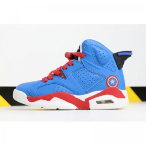 Kid's Air Jordan 6 "Captain America" Blue/Red-White For Sale