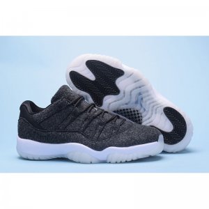 New Air Jordan 11 Low "Wool" Dark Grey/Metallic Silver-Black Bas