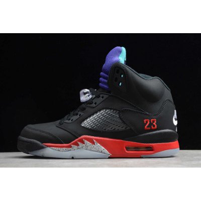 2020 Air Jordan 5 "Top 3" Black/Fire Red-Grape Ice-New Emerald C