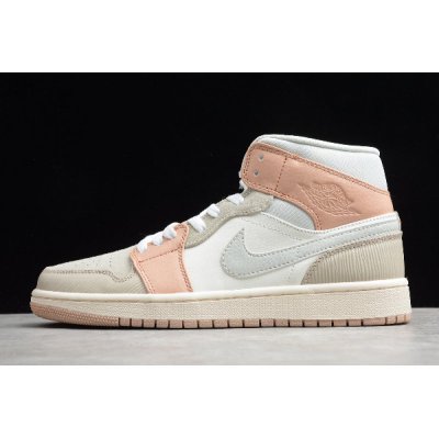 2020 Air Jordan 1 Mid "Milan" Sail/Light Bone-String-Shimmer CV3