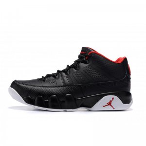 Air Jordan 9 Retro Low "Bred" Black/Gym Red-White Men's Size 832