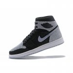 Air Jordan 1 Retro High Flyknit "Shadow" Black/Medium Grey-White