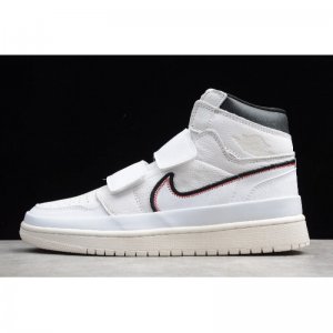 2019 Air Jordan 1 Retro High Double Strap White Black Sail AQ792