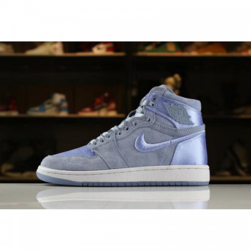 Women's Air Jordan 1 Retro High SOH Hydrogen Blue/White-Metallic