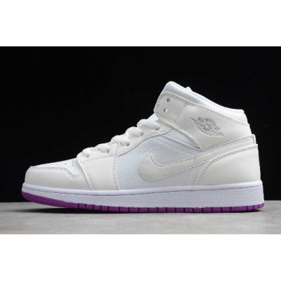 2020 Air Jordan 1 Mid GS Grey Fog/Deadly Pink 555112-iD