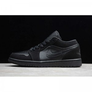 2019 Air Jordan 1 Retro Low "Triple Black" 553558-025