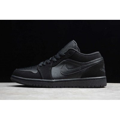2019 Air Jordan 1 Retro Low "Triple Black" 553558-025