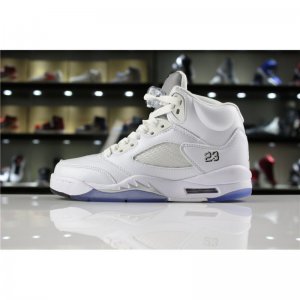 Air Jordan 5 Retro "Metallic Silver" 136027-130 Mens and WMNS Sh